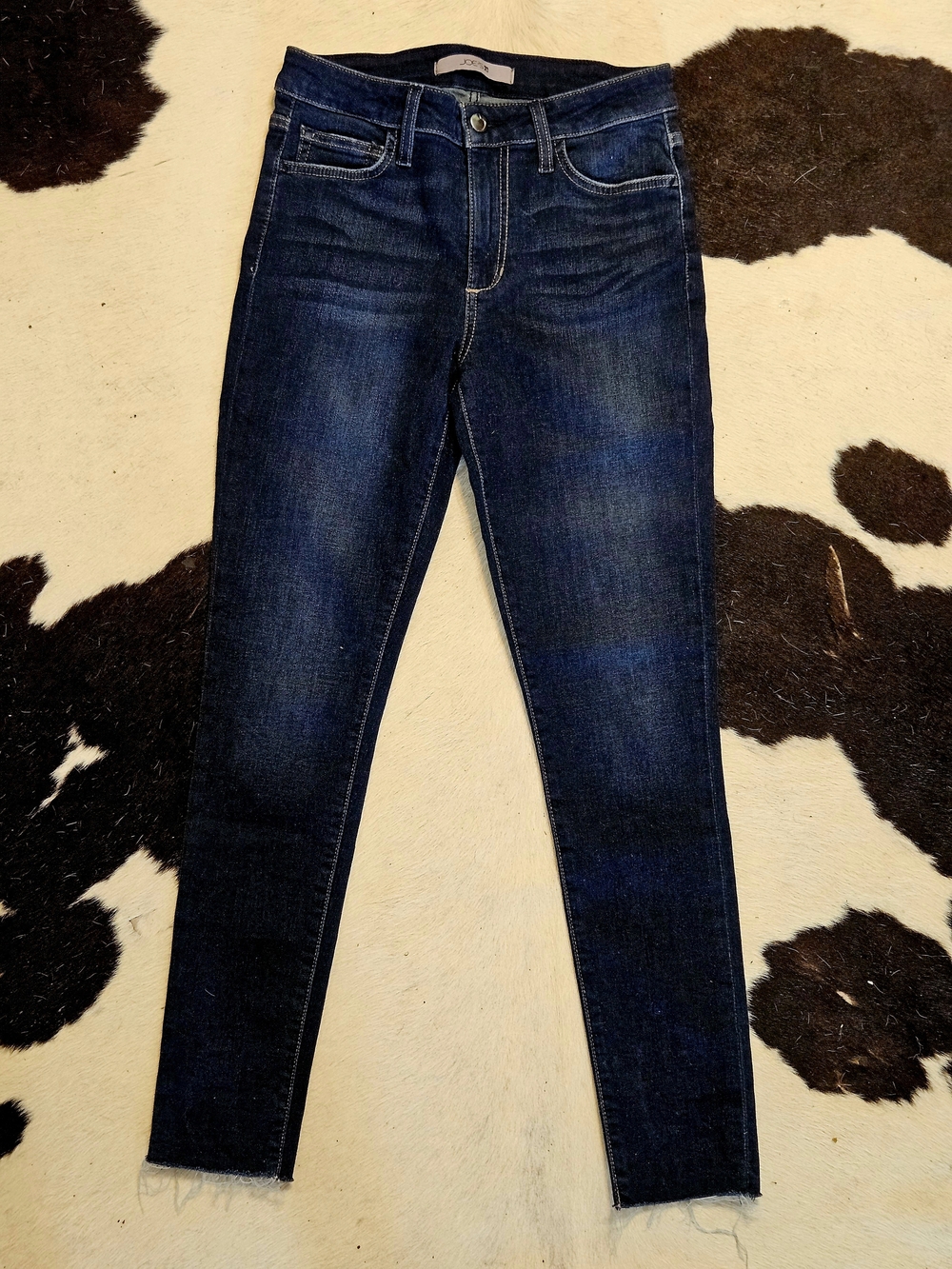 Joe's Jeans Dark Blue Ankle Crop Skinny Jeans Sz 27